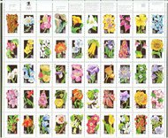 2647-96 29c Wildflowers Sheet of 50 Used 2647-96shus