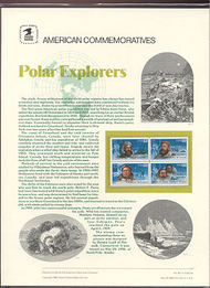 2220-23 22c Polar Explorers USPS Cat. 267 Commemorative Panel cp267