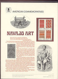 2235-38 22c Navajo Art USPS Cat. 269 Commemorative Panel cp269