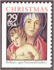 2710b 29c Madonna  Child booklet  Used Booklet Single 2710bused