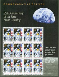 2841 29c Moon Landing Souvenir Sheet F-VF Mint NH 2841sh