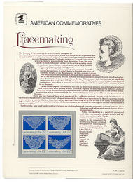2351-54 22c Lacemakers USPS Cat. 290 Commemorative Panel cp279