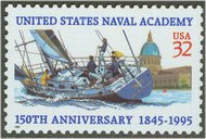 3001 32c US Naval Academy Full Sheet 3001sh