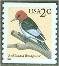 3045 2c Woodpecker Coil F-VF Mint NH 3045nh