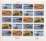 3091-5bs 32c Riverboats Special Die Cut Full Sheet 3091-5bsh