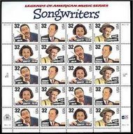 3100-3s 32c Songwriters Full Sheet 3100-3dh