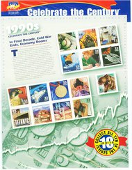 3191 1990's Celebrate The Century Set of 15 Used Singles 3191usg
