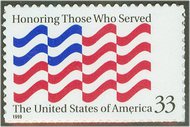 3331 33c Honoring Who Served F-VF Mint NH 3331nh