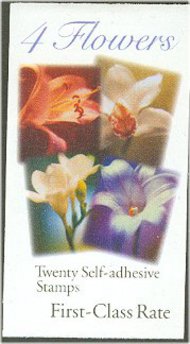 3457vb (34c) Four Flowers F-VF Mint NH Vending Booklet 3457vb