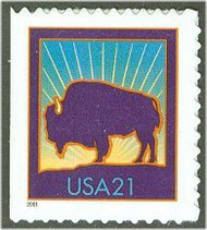 3484A 21c Bison 10.5 x 11 F-VF Mint NH 3484anh