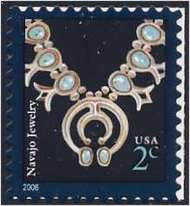 3751 2c Navajo Necklace (2005) Plate Block 3751pb