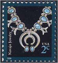 3752 2c Navajo Necklace AP (2005) Full Sheet 3752sh