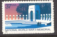 3862 37c National WWII Memorial Used Single 3862used