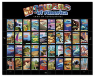 4033-72 39c Wonders of America Set of 40 Singles 4105-8u