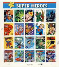 4084 DC Comics Super Heroes sheet of 20 F-VF Mint NH 4084sh