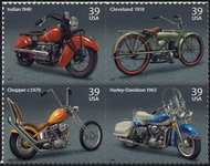 4085-8 39c Motorcycles Full Sheet 4085SH