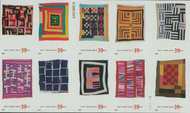 4089-98a 39c Quilts of Gee's Bend Dbl Sided Bklt of 20 4098a
