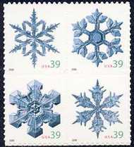 4101-4 39c Snowflakes 11.25x11 F-VF Mint NH 4101NH