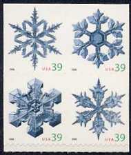 4109-12 39c Snowflakes F-VF Mint NH Singles 4109NH