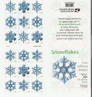 4113-6 39c Snowflakes ATM Booklet 4113atm