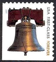 4125 41c Liberty Bell Forever Stamp AV F-VF Mint NH 4125nh