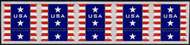 4157 (10c) Patriotic Banner AV Plate Number Coil Strip of 5 4157pnc5