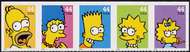4399-4403 Simpsons Set of 5 Used Singles 4399-03used