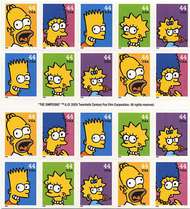 4399-4403 Simpsons Convertible Booklet F-VF NH 4403a