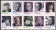 4654-63 Forever Twentieth Century Poets, Plate Block of 10 4654pb10