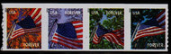 4770-73 Forever Flag For All Seasons APU Mint NH Strip of 4 4770-4nh