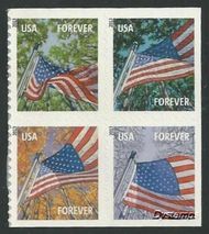 4778-81 Forever Flag For All Seasons AP Mint NH Block of 4 4778-81nh