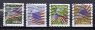 4782b-85b Forever Flag For All Seasons SSP 2014 date Set of 4 Used 4782-5bused