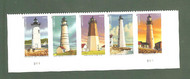 4791-5 Forever Coastal Lighthouses NH Plate Block of 10 4795pb10