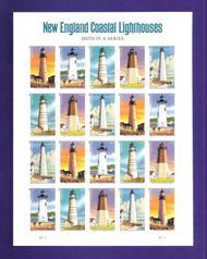 4791-5is Forever Coastal Lighthouses Imperf Sheet of 20 4791-5ish