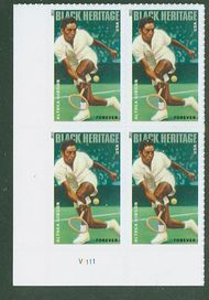 4803 Forever Althea Gibson Mint Plate Block of 4 4803pb