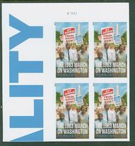 4804 Forever March on Washington Plate Block of 4 4804pb