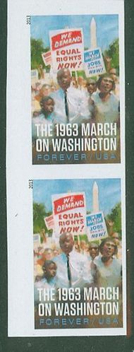 4804i Forever March on Washington Vertical Imperf Pair 4805ivp