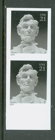 4860i 21c Lincoln Mint NH Vertical Imperf Pair 4860ivp