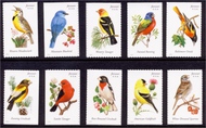 4882-91 Songbirds, Set of Ten Used Singles 4882-91used