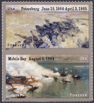 4910-11 Forever Civil War 1864 Mint Vertical Pair 4910-11vp
