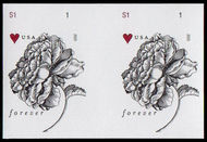 4959i Forever Vintage Rose Mint Imperf Horizontal Pair 4959ihp