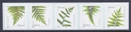 4973-77 Forever Ferns 2014 Reprint Mint Coil PNC of 5 4973-7pnc