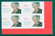4979i Forever Maya Angelou Mint Imperf Plate Block 4979ipb