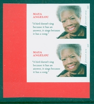 4979i Forever Maya Angelou Mint Imperf Vertical Pair 4979ivp