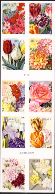 5042-51b Forever Botanical Arts, Booklet of 10 5051b
