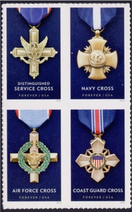 5065-68 Forever Service Medal Mint Block of 4 5065-8blk