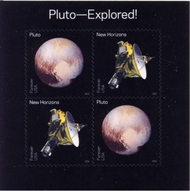5077-5078 Forever Pluto Explored, Sheet of 4 5077-8sh