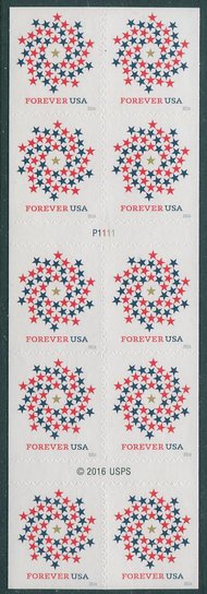 5131a Forever Patriotic Spiral Booklet of 10 5131a