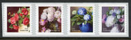5233-36 Forever Flowers from the Garden, Coil Strip of Four 5233-3strip