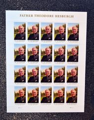 5241 Forever Stamp Father Theodore Hesburgh Sheet of 20 5241sh